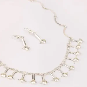 White Gold Necklace Set